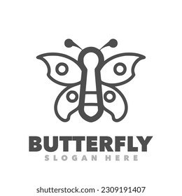 Butterfly simple design icon template