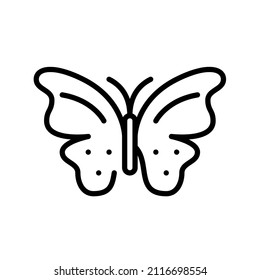 Butterfly Simple Line Art Pixel Perfect Icon