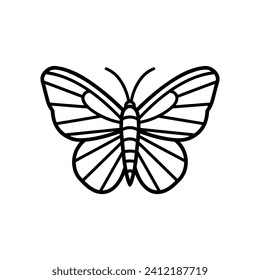 Butterfly Simple Logo Vector Illustration EPS10