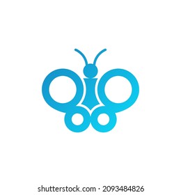 Butterfly Simple Modern Logo Vector and Stock Images