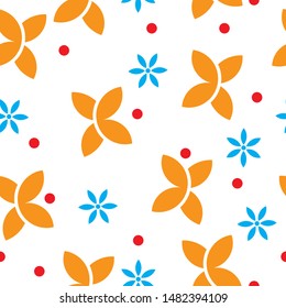 butterfly simple seamless design background vector