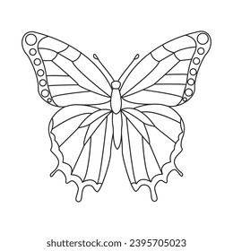 Butterfly  single continuous one line out line vector art  drawing  and tattoo design