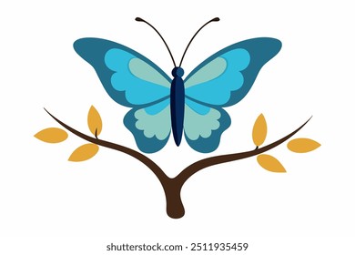 A Butterfly sitting on a branch