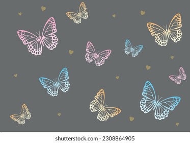 Butterfly and slogan design vector art. margarita mariposa stationery,mug,t shirt,phone case fashion slogan style spring summer sticker 