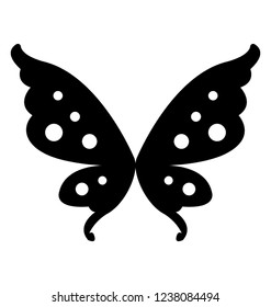 Butterfly solid icon design