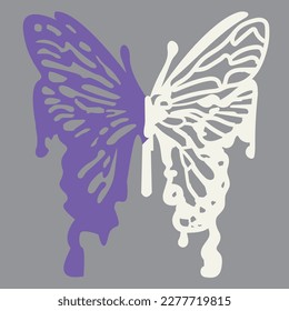 butterfly summer design for T-shirt