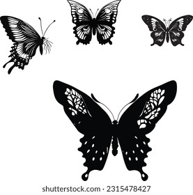 Butterfly Svg, Butterfly Silhouette,vector file.eps.This is a creative art.It  is also printable file. svg