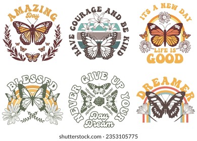  butterfly SVG And T-shirt Design Bundle, butterfly SVG Quotes Design t shirt Bundle, Vector EPS Editable Files, can you download this Design Bundle.. svg