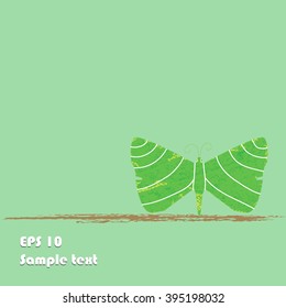 Butterfly symbol background,Flat design, can be add text, vector illustration