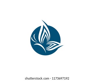 Butterfly symbol illustration