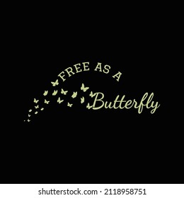 Butterfly T Shirt Design And Vector Illustration. 