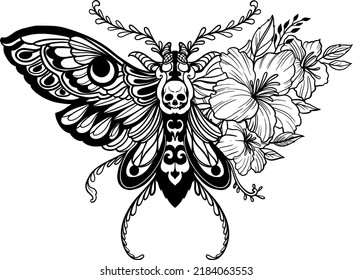 Butterfly Tattoo Designs Handrawn Line Art