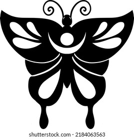 Butterfly Tattoo Designs Handrawn Line Art