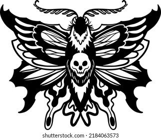 Butterfly Tattoo Designs Handrawn Line Art