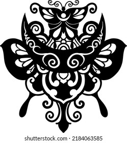 Butterfly Tattoo Designs Handrawn Line Art