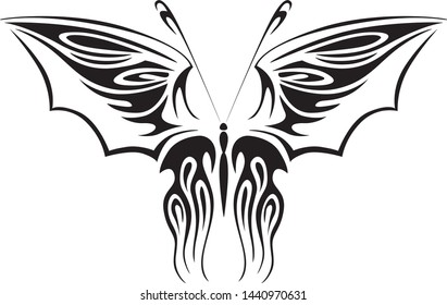 
butterfly tattoo vector art element