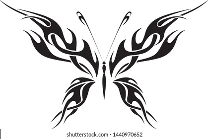 
butterfly tattoo vector art element
