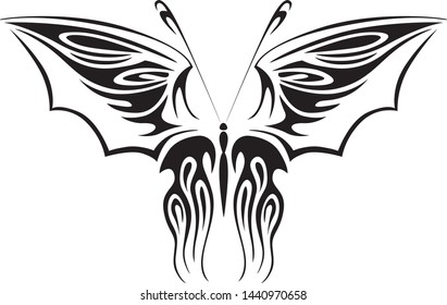 
butterfly tattoo vector art element