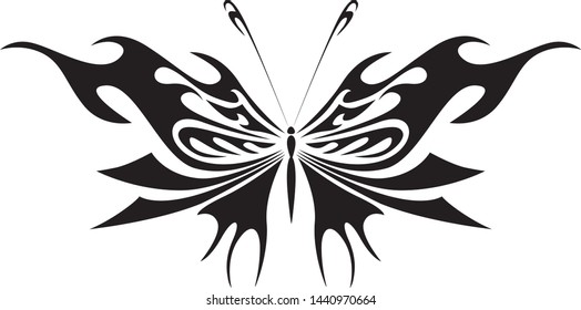 
butterfly tattoo vector art element