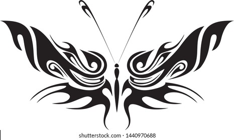 
butterfly tattoo vector art element