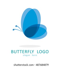 BUTTERFLY TEMPLATE LOGO ICON