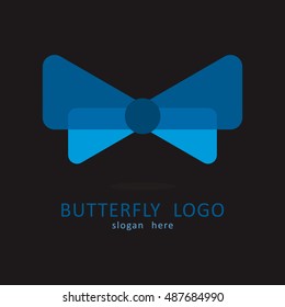 BUTTERFLY TEMPLATE LOGO ICON