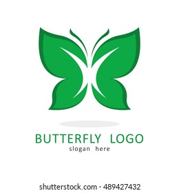 BUTTERFLY TEMPLATE LOGO ICON