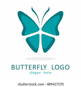BUTTERFLY TEMPLATE LOGO ICON