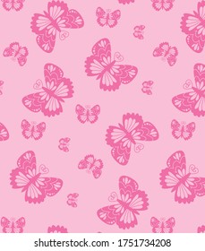 Butterfly for textile seamles pattern design and other design