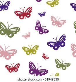 butterfly texture with many sizes and colors