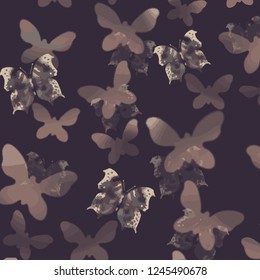butterfly texture pattern.Watercolor butterfly background.