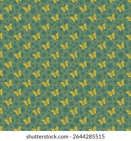 Design de padrão de tecido de pano tema borboleta