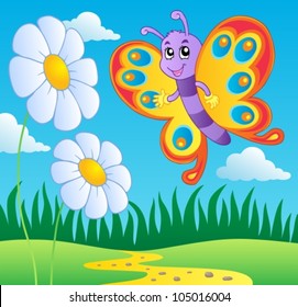 Butterfly theme image 2 - vector illustration.