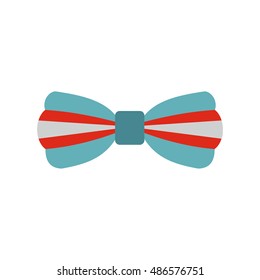 Butterfly tie icon in flat style isolated on white background. Accessory symbol vector illustration