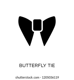 butterfly tie icon. butterfly tie symbol design from Clothes collection. Simple element vector illustration on white background.
