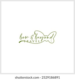 butterfly with tie logo design vector silhouette illustration