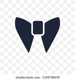 butterfly tie transparent icon. butterfly tie symbol design from Clothes collection. Simple element vector illustration on transparent background.