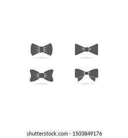 Butterfly tie vector icon illustration design 