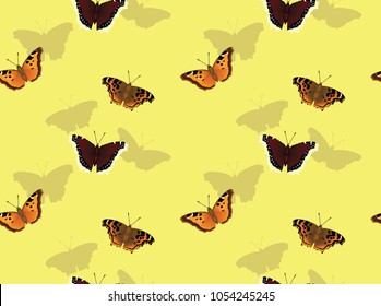 Butterfly Tortoiseshell Background Seamless Wallpaper