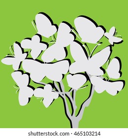 Butterfly Tree vector