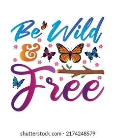 Butterfly T-Shirt Design And Perfect For Others