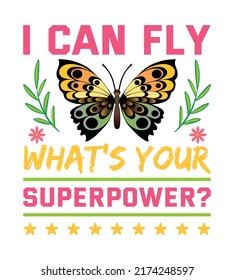 Butterfly T-Shirt Design And Perfect For Others