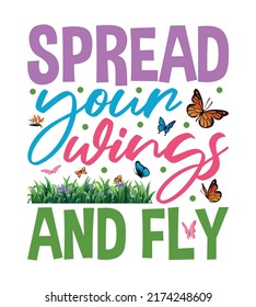 Butterfly T-Shirt Design And Perfect For Others