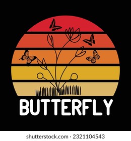 Butterfly t-shirt design, SVG Design svg