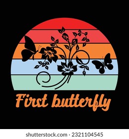 Butterfly t-shirt design, SVG Design svg
