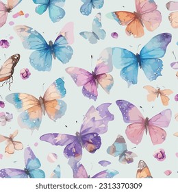 Butterfly Unique Design Set Vector Illustration