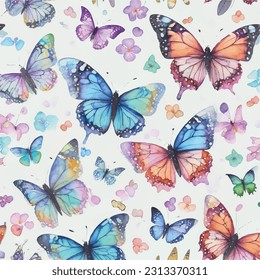 Butterfly Unique Design Set Vector Illustration