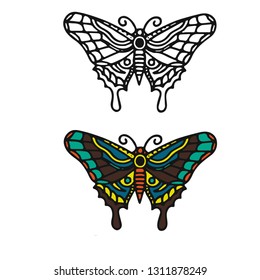 butterfly in vector
