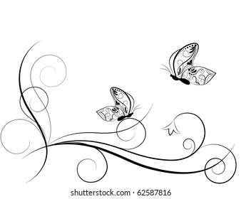 Butterfly. Vector