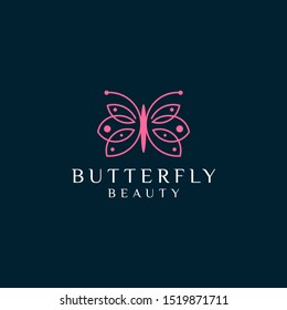 Butterfly Vector Abstract logo design / Letter B Butterfly  Beauty graphic illustration